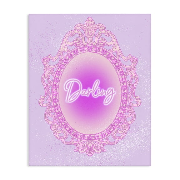 Stupell Industries Darling Ornate Mirror Canvas Wall Art, design by Ziwei Li