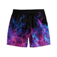 thumbnail image 4 of Yaoyar Mens Summer Classic Fit Walking Hiking Shorts Casual Homewear Flame Printing Funny Printed Trousers Beach Sports Shorts Fast-Drying Shorts, 4 of 8