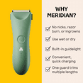 thumbnail image 6 of Meridian New Trimmer Plus Body Hair for Men Women, Bonus Travel Pouch, Sage (Green), 6 of 9