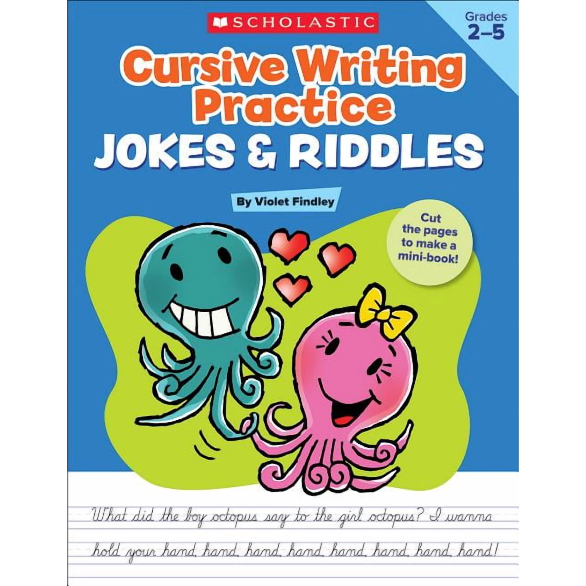 Cursive Writing Practice: Jokes & Riddles, (Paperback)