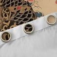 thumbnail image 4 of Manfei Bohemian Cat Blackout Curtains Set of 2 (52x84 Each),Japanese Style Window Curtains,Retro Rustic Flowers Curtains and Drapes For Men Women,Ultra Soft Home Decor, 4 of 6