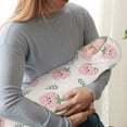 thumbnail image 4 of Picia Floral Strawberr Pattern Baby Soft Dot Blanket with Silky Satin Backing Baby Gifts for Boys and Girls (30" x 40"), 4 of 9