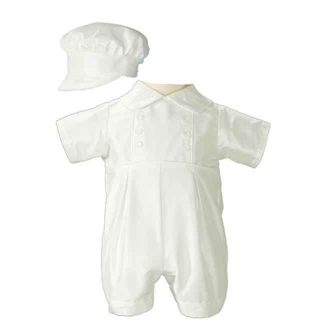 boy romper christening outfit