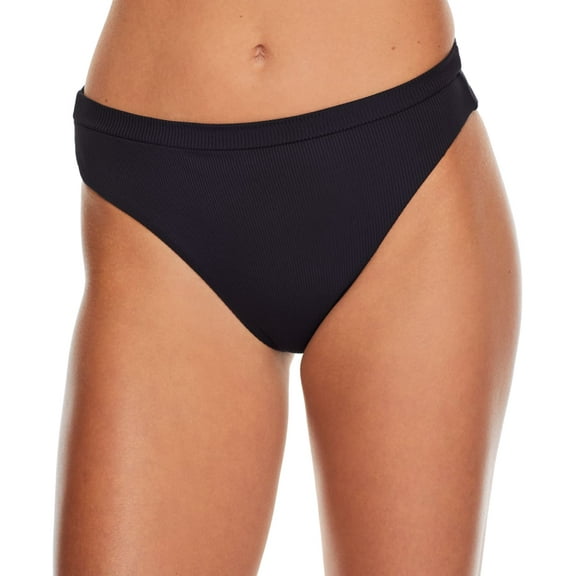 Becca by Rebecca Virtue BLACK Fine Line French Cut Bikini Swim Bottom, US Small