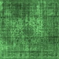 thumbnail image 1 of Ahgly Company Indoor Square Oriental Emerald Green Industrial Area Rugs, 6' Square, 1 of 4