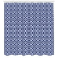 thumbnail image 3 of Ambesonne Dutch Shower Curtain, Rhombus and Hexagons, 69"Wx75"L, Indigo Royal Blue White, 3 of 3