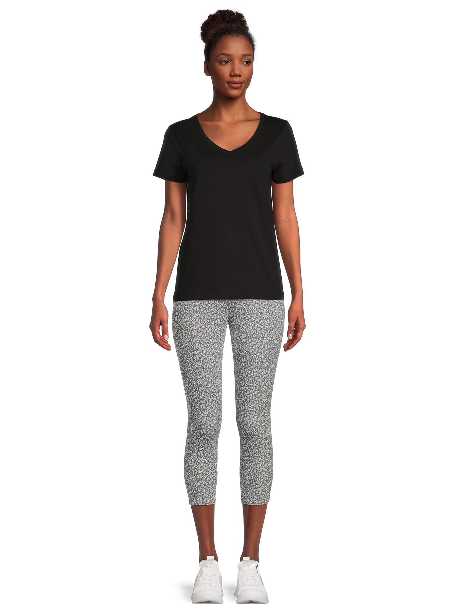 Time and Tru Women's Capri Jeggings, 23" Inseam, Sizes XS-3XL