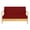 Burgundy, variant on Futon Slipcover Armless Futon Bed Cover Zippered Armless Sofa Bed Cover Egyptian Cotton 4"Deep, Slipcover Couch Protector Twin Size- Beige