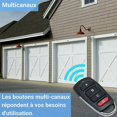 thumbnail image 3 of Control remoto universal para puerta Control remoto para puerta Control remoto universal para puerta de garaje 433,92 MHz Controles remotos de 4 teclas Duplicador de código fijo 1 pieza, 3 of 4
