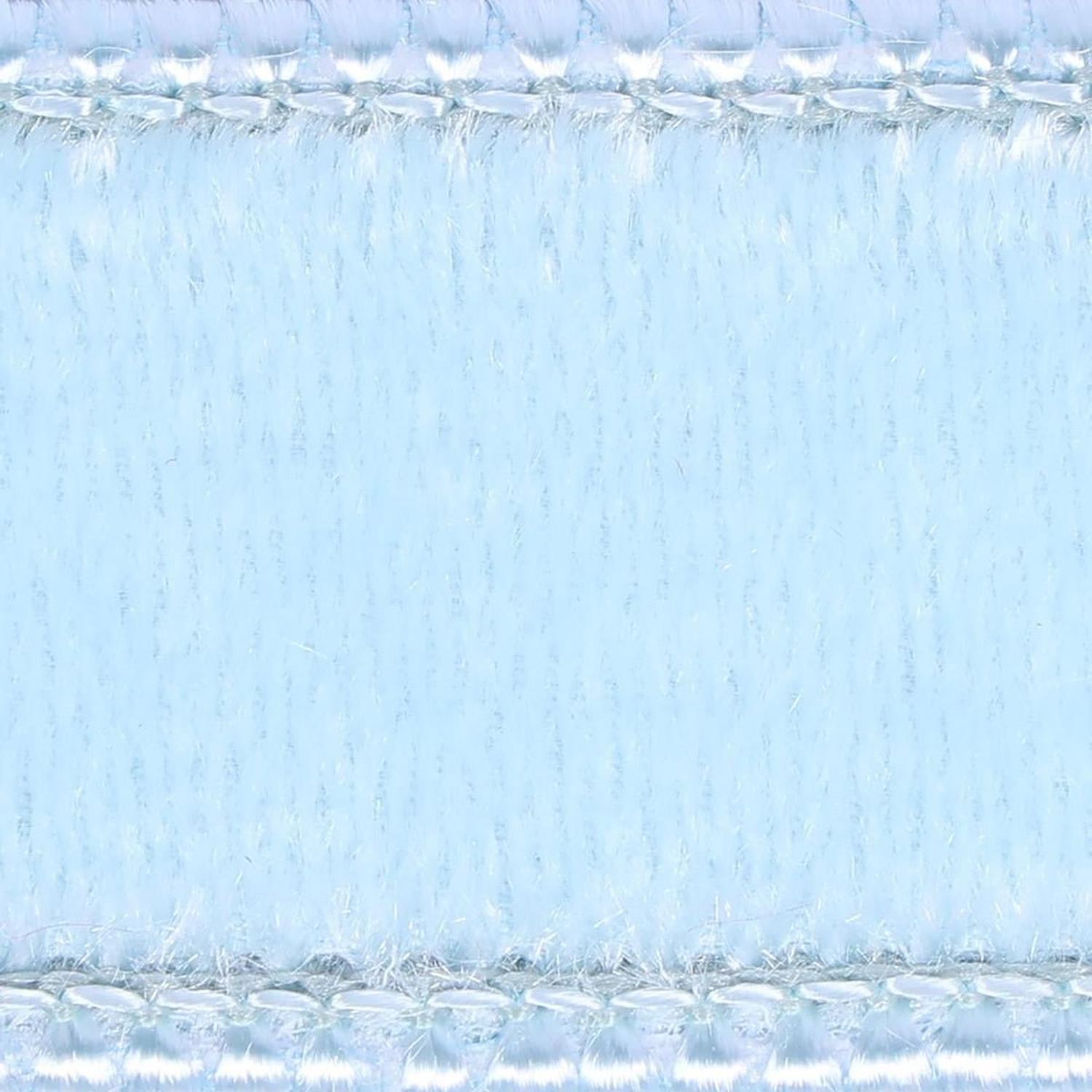 1" Velvet Luster Wired Ribbon: Baby Blue (10 Yards)