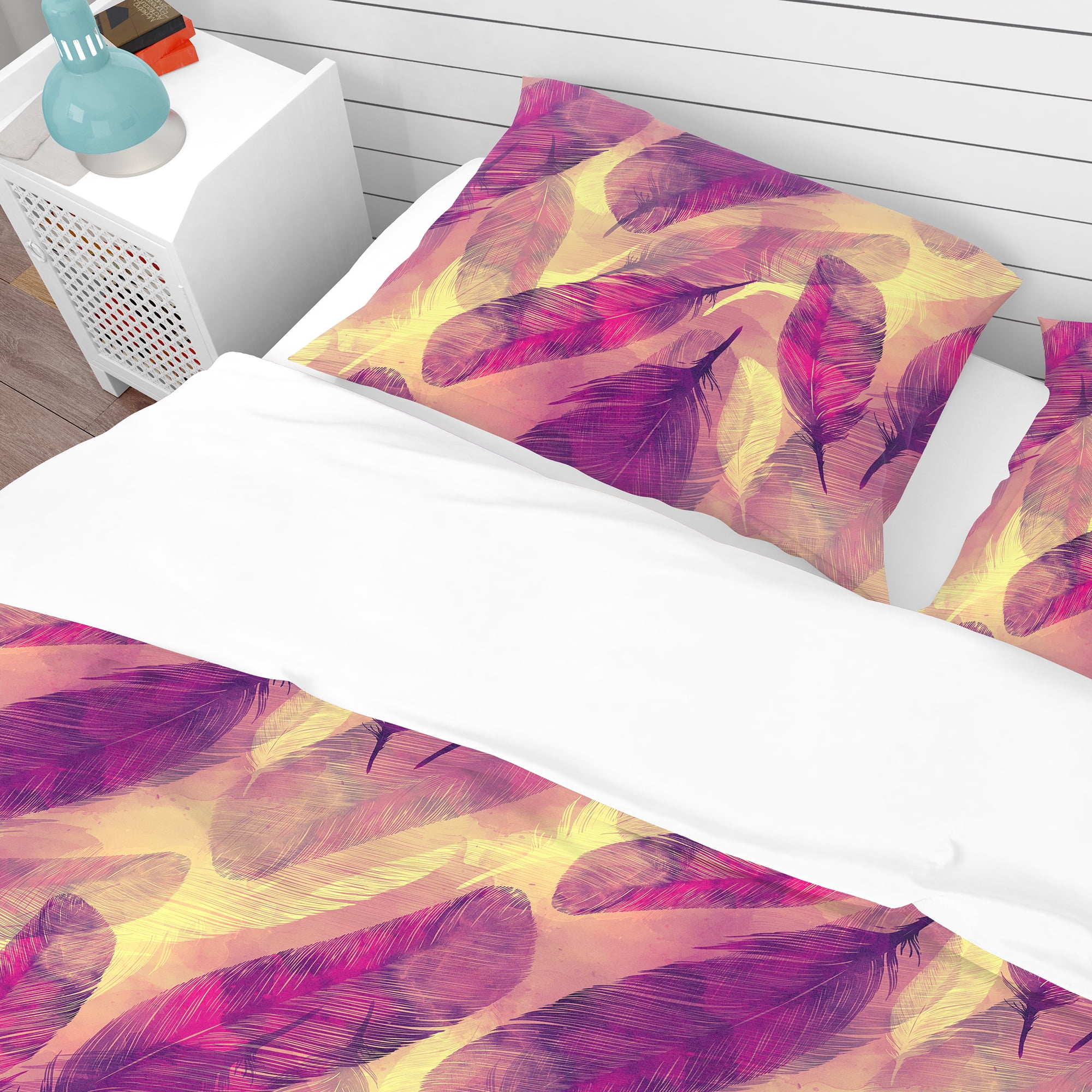 Designart 'Feathers Boho Pattern' Southwestern Duvet Cover Set