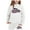 White, variant on Hienoo Toddler Girls Outfits California Print Hoodie Jogging Pants Casual Sport Sweatsuit