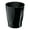 Black, variant on mDesign Small Round Bathroom 1.25 Gal. Trash Can Wastebasket, Charcoal Gray