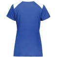 thumbnail image 5 of Holloway 223701.280.3XL Ladies Momentum Team T-Shirt, Royal & White - 3XL, 5 of 5