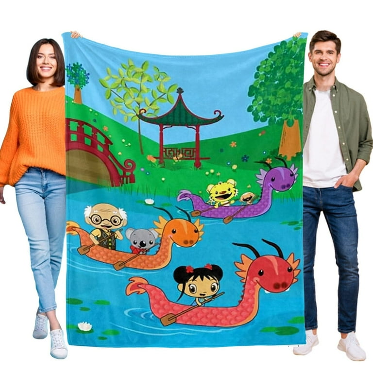 Ni Hao Kai Lan Flannel Blanket Bed Sofa Couch Throw Cozy