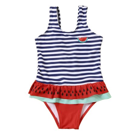 

Baby Bathing Suit Cartoon Printing Leopard One-Piece Pattern Bikini Red 100 2Y-3Y