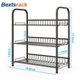 thumbnail image 7 of Bextsrack 3 Tiers Adjustable Seasoning Shelf,Spice Organizer for kitchen,Bronze, 7 of 7