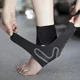 thumbnail image 2 of 1 Pair Fitness Sports Ankle Brace Adjustable Compression Support Tendon Pain Relief Strap Foot Sprain Injury Wrap Elastic Heel, 2 of 7
