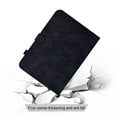 thumbnail image 5 of Embossed Folio Flip Smart Case Cover for iPad 10th Gen 10.9" 2022, Premium PU Leather Kickstand Card Slots Magnetic Auto Sleep / Wake with Pen Slot Case for iPad 10th Gen 10.9" 2022, Black, 5 of 5