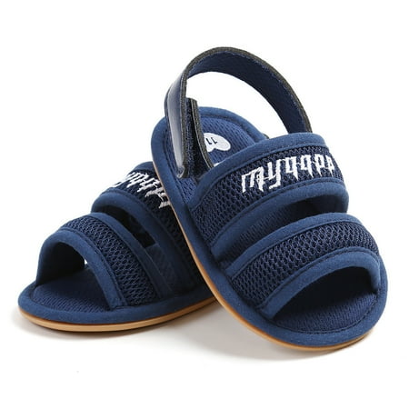 

FFENYAN Spring and Autumn Solid Color Embroidered Soft Sole Baby Sandals - adorable and Comfortable Footwear for Infants and Toddlers Perfect for Everyday Wear for 3-5 Months
