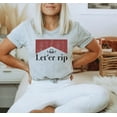 thumbnail image 3 of LET HER RIP Graphic Short Sleeve Tshirt Top Plus Size, 3 of 7