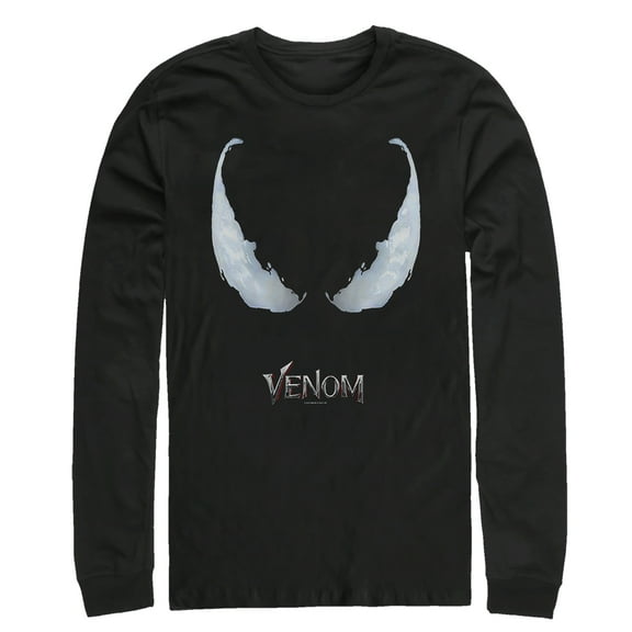 Men's Marvel Venom Film All Eyes Long Sleeve Shirt Black Small