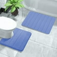thumbnail image 6 of Soft Foam Bathroom Rug & Toilet Mat Set | Non-Slip Bath Mat | Super Absorbent & Machine Washable | Modern Style for Kids & Adults, 6 of 7