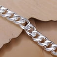thumbnail image 3 of SSBSM Fashion 925 Sterling Silver Flat Sideways Necklace, 3 of 6