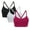 SNGRA/MCPHT/BLK, variant on Women's Katharina Seamless Yoga Racerback Sports Bra with Removable Pads, 3 Pack, WHT/WHT/WHT, Large