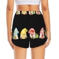 thumbnail image 2 of Lsque Hello Summer Gnome Printed Women's Running Shorts with Liner Pockets,Elastic Quick Dry Workout Athletic Gym Yoga Shorts,Womens High Waist Shorts-XX-Large, 2 of 9