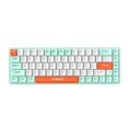 thumbnail image 3 of funtasica Mechanical Gaming Keyboard Gamer Keyboard Typewriter Office USB Wired 68 Key Green, 3 of 9