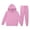 YA Pink, variant on Baby Boy Outfits Toddler Boys Long Sleeve Solid Pocket Warm Hooded Sweatshirt Pants Girls Sweatsuit Pink 3 Years-4 Years