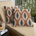 thumbnail image 4 of Sorra Home  Hayden Sunstone Indoor/Outdoor Corded Square Pillows (Set of 2) 20 x 20 x 6 - Hayden Sunstone, 4 of 5