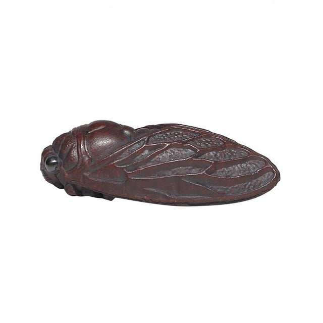 DOLITY Cicada Statue Animal Figurine Collectible Animal Cicada Ornament for Cabinet