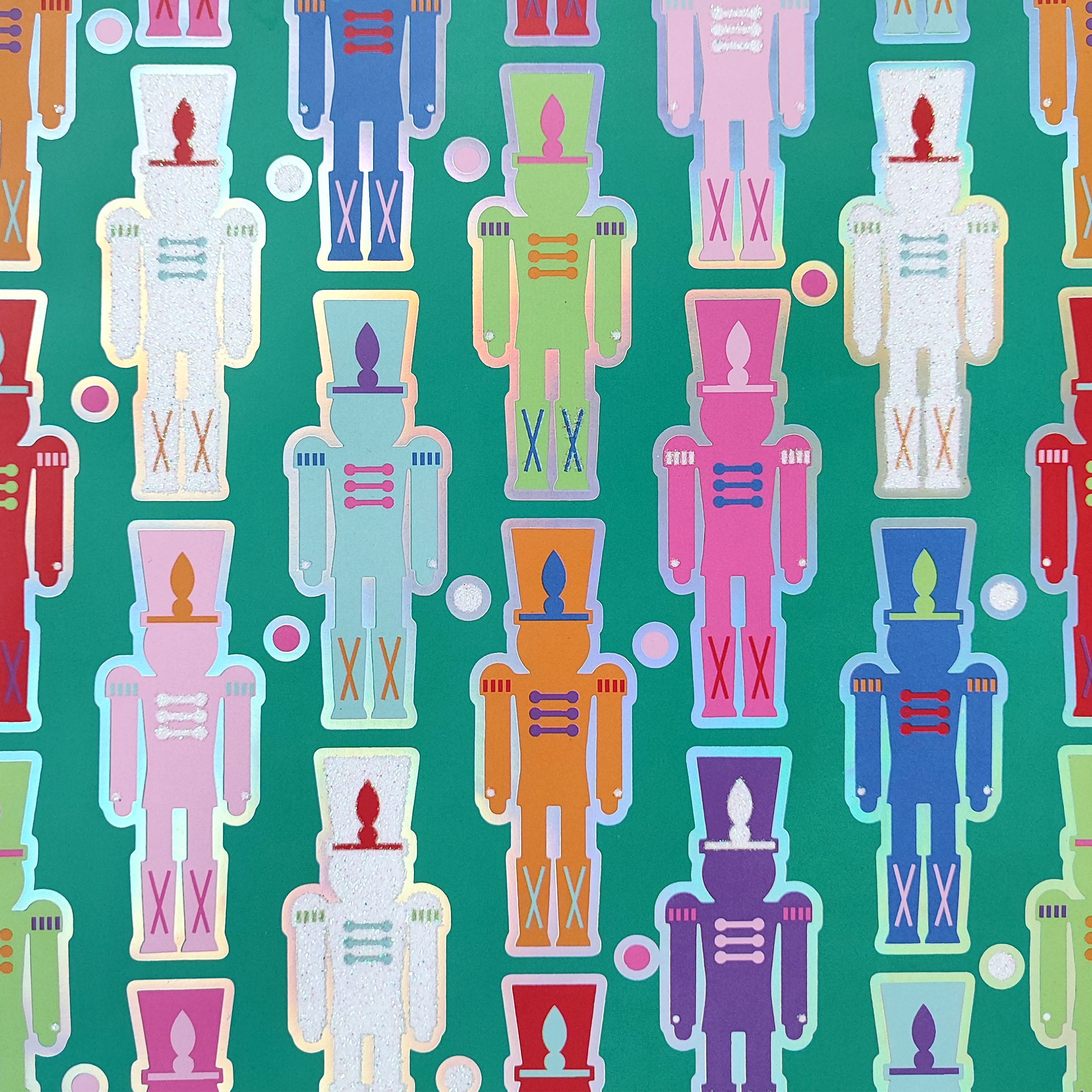 Holiday Time Christmas Printed Paper Gift Bag, 1 Count, Nutcrackers, HOLIDAY TIME PL 1PK LGSQ NTCRKRS BAG