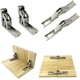 thumbnail image 1 of Juego de 4 Bisagras de 90 Grados, Bisagra de Puerta de Gabinete Ajustable de 90 Grados, Bisagra de Puerta de Armario Oculta, para Puertas Totalmente Superpuestas y Empotradas de Gabinetes de Muebles JM, 1 of 5