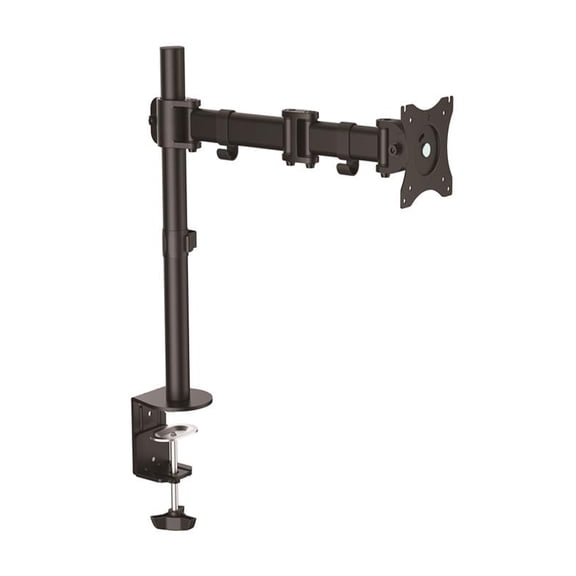 StarTech.com Desk Mount Monitor Arm 34 inch VESA Displays - Articulating Single Monitor Pole Mount - Height Adjustable Arm - Clamp/Grommet