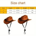 thumbnail image 7 of Pet Cowboy Costume Halloween Costumes for Dogs Cat Cowboy Hat with Bandana Scarf (Small), 7 of 7