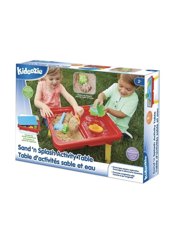 Kidoozie Sand n Splash Activity Table, Outdoor Playset Toy for Toddlers Ages 2+
