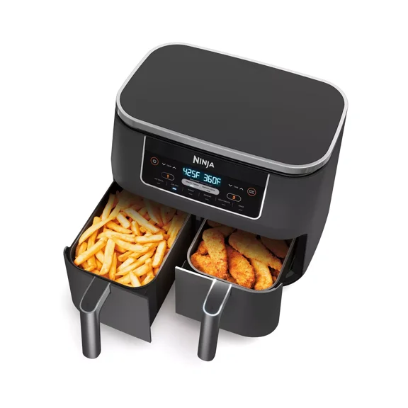 6-in-1 8 Qt. 2-Basket Air Fryer with Technology