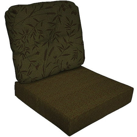 Tailwind Printed Green 2-piece Chair Cushion