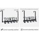 thumbnail image 4 of Over The Door Hooks, Towel Holder For Bathroom, Door Mount Towel Rack Towel Hooks For Bedroom Kitchen Pool Beach Towels Bathrobe Wall Mount (black), 4 of 5