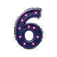 thumbnail image 5 of Creative Number 6 Theme Stickers, Waterproof Number 6 Theme Sticker for Water Bottle Laptop Phone Cases Planner Skateboard Luggage Helmet Party Favor Decor, Ideal for Adults Teens Teacher Rewards, 5 of 9