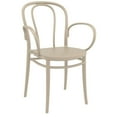 thumbnail image 1 of Compamia Victor XL Resin Outdoor Arm Chair Taupe, 1 of 5