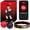 Red/Black, variant on TekXYZ® Reflex Ball with Counter App & Online Community, Christmas Gifts for Boxers, Boxing Equipment for All Ages