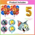 thumbnail image 2 of Tom and Jerry Balloons Party Supplies 5th Big Number Decorations Decor Kit Birthday, 2 of 5