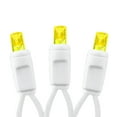 thumbnail image 3 of Novelty Lights 50 Light Yellow LED Christmas Mini Light Set (White Wire, 11 feet), 3 of 6