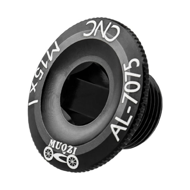 Pernos de bielas de bicicleta de aleación de aluminio, cubierta de brazo de de bicicleta, tornillo de bielas duradero, perno de fijación de Negro DYNWAVEMX Perno del juego de bielas de bicicleta
