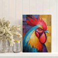 thumbnail image 2 of Qisvanset Rooster Oil Painting Canvas Wall Art 15.75x11.81 INCHES, 2 of 8