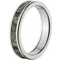 thumbnail image 2 of 4mm Half-Round Titanium Ring with a RealTree Timber Camo Inlay, 2 of 3